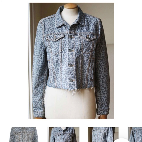 GRLFRND CARA LEOPARD PRINT CROPPED DENIM - Picture 5 of 10